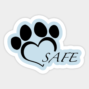 SAFE classic black Sticker